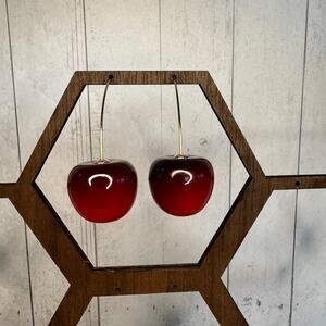 Red Cherry Drop Earrings - Women Jewelry Earrings